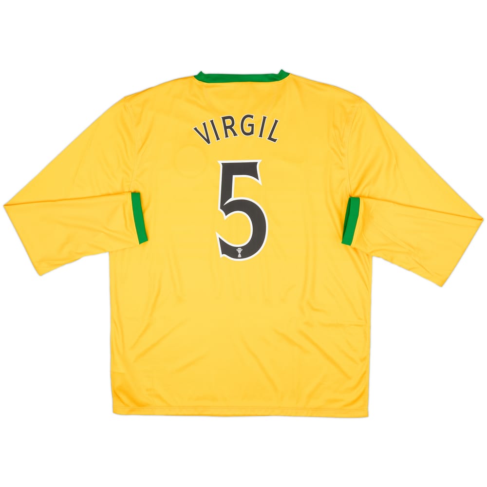 2013-14 Celtic Away L/S Shirt Virgil #5 (XL)