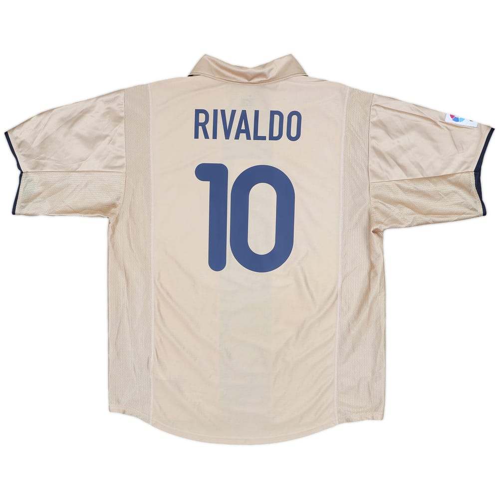2001-03 Barcelona Away Shirt Rivaldo #10 (L)