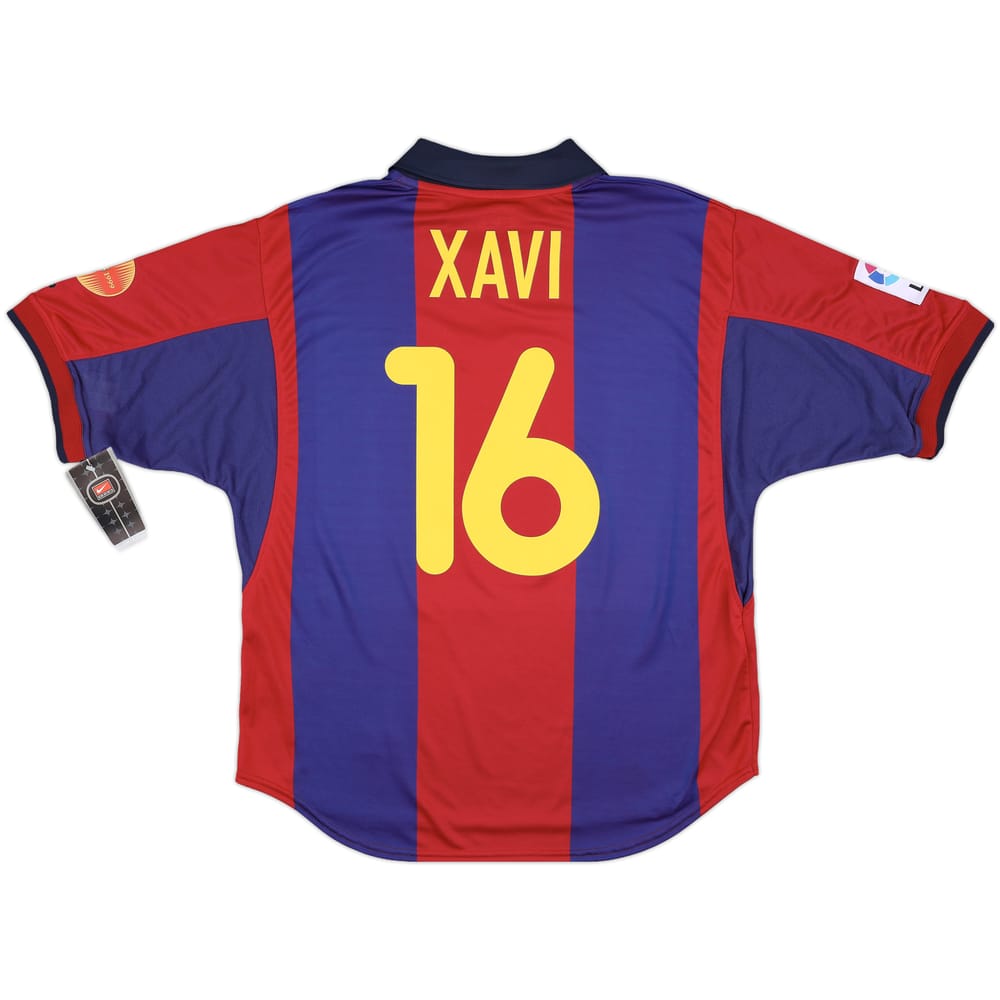 2000-01 Barcelona Home Shirt Xavi #16 (L)