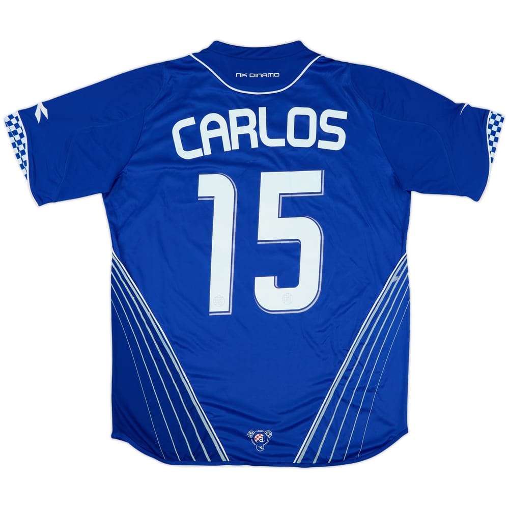 2007-08 NK Dinamo Zagreb European Home Shirt Carlos #15 (L)