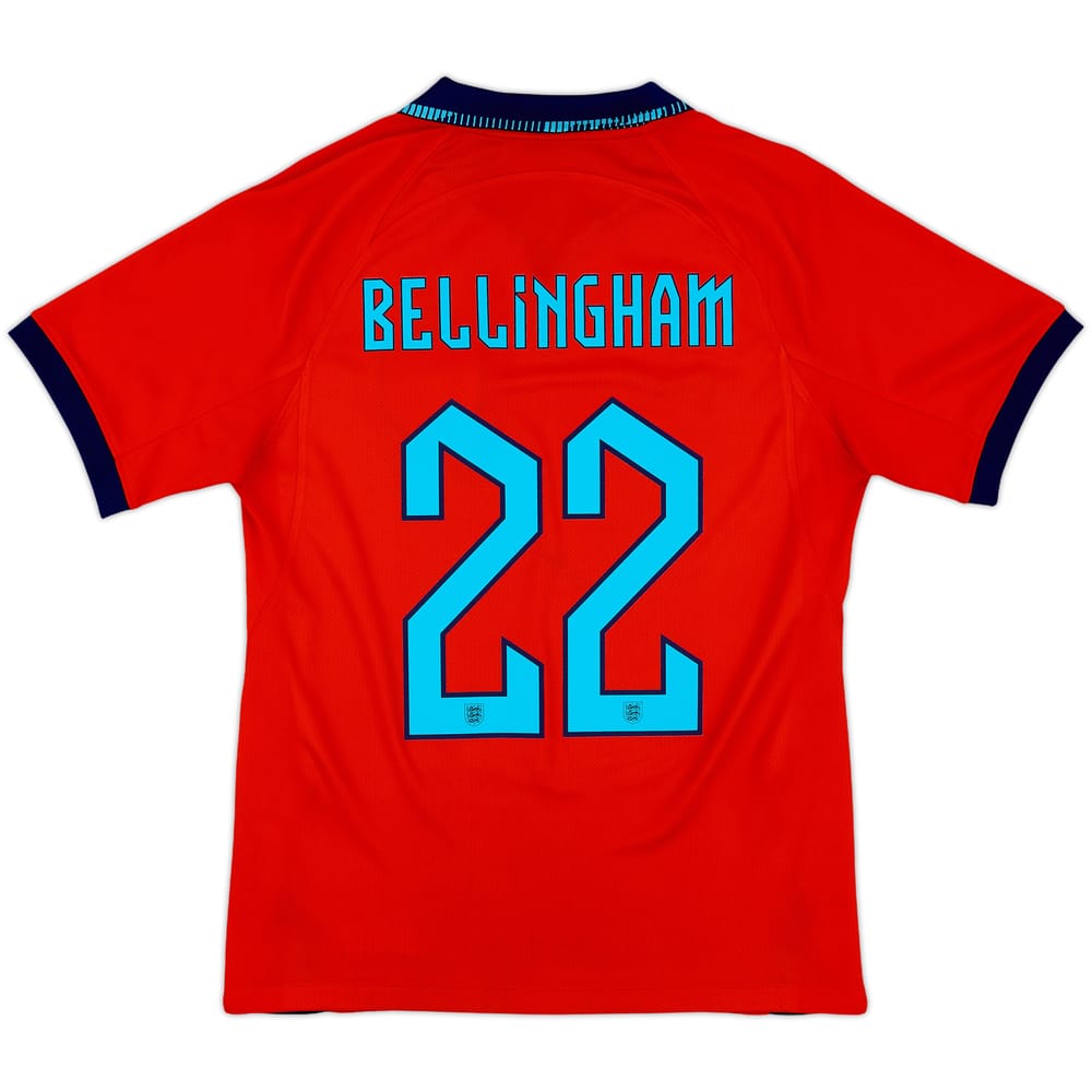 2022-23 England Away Shirt Bellingham #22 - 8/10 - (S)