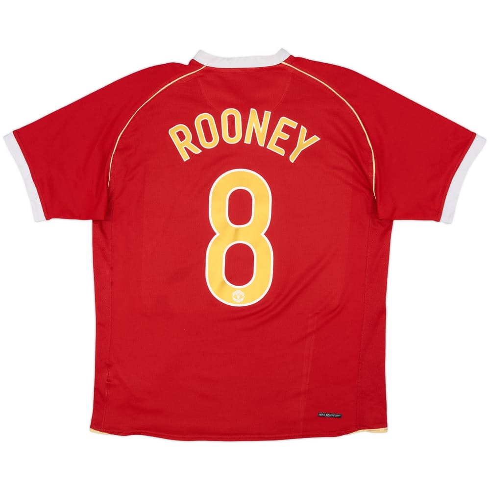 2006-07 Manchester United Home Shirt Rooney #8 - 6/10 - (L)