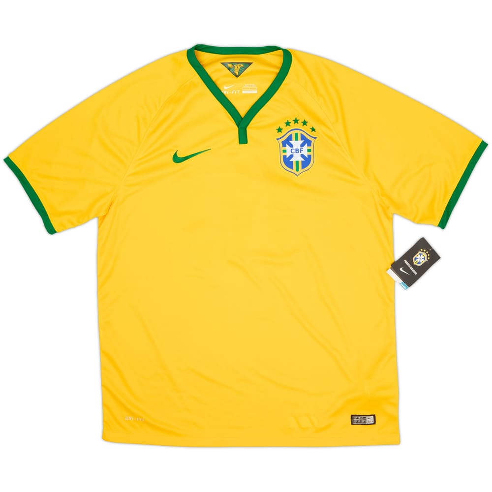 2014-15 Brazil Home Shirt #10 (L)