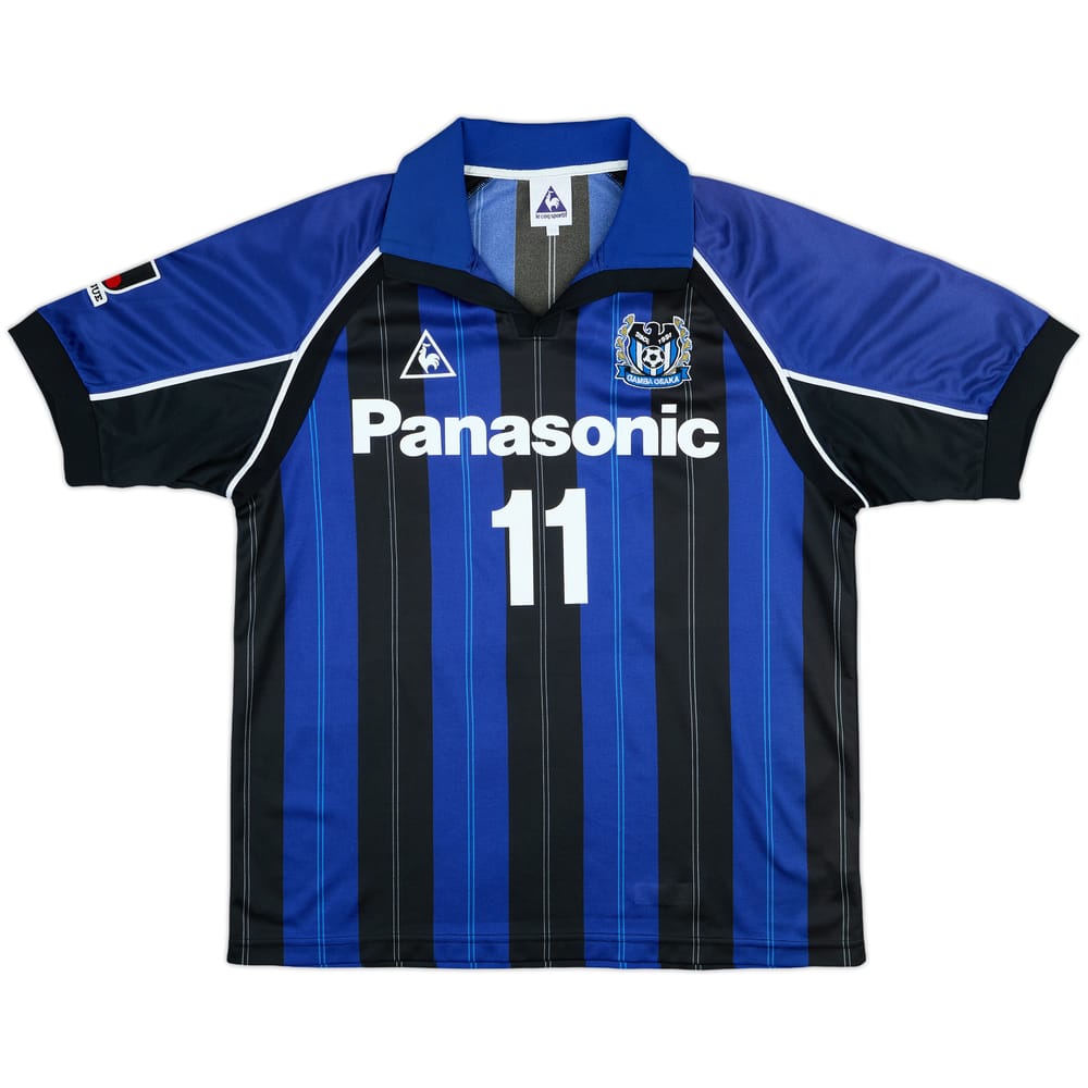 1999-00 Gamba Osaka Home Shirt #11 - 9/10 - (L)