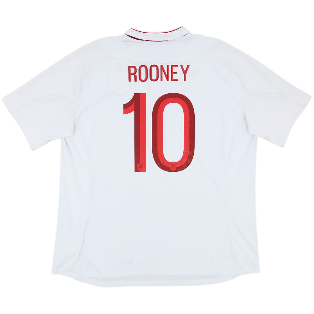 2012-13 England Home Shirt Rooney #10 - 7/10 - (3XL)