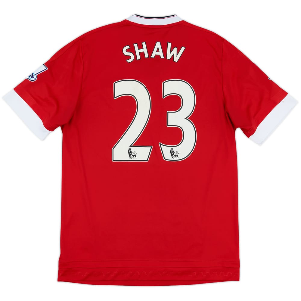 2015-16 Manchester United Home Shirt Shaw #23 - 7/10 - (M)