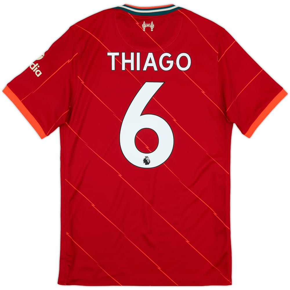 2021-22 Liverpool Home Shirt Thiago #6 - 8/10 - (S)
