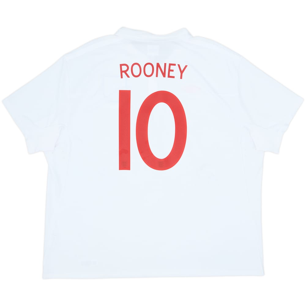 2009-10 England Home Shirt Rooney #10 - 8/10 - (4XL)