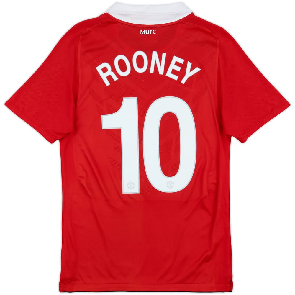 2010-11 Manchester United Home Shirt Rooney #10 - 7/10 - (S)