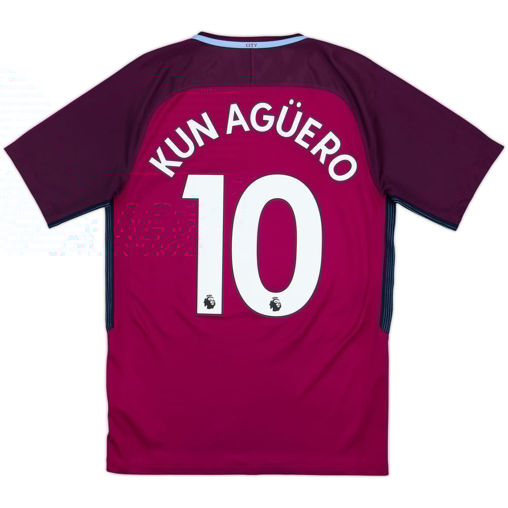 2017-18 Manchester City Away Shirt Kun Aguero #10 - 8/10 - (S)