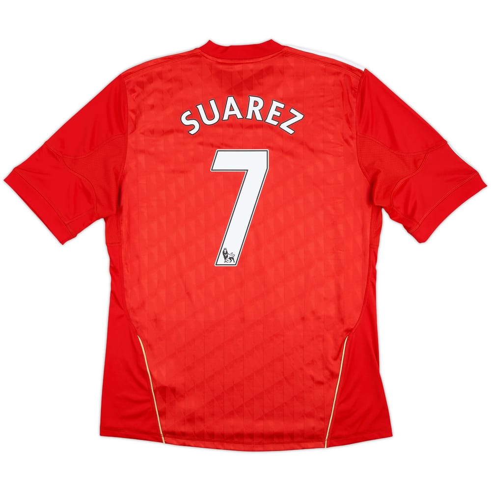 2010-12 Liverpool Home Shirt Suarez #7 - 7/10 - (L)