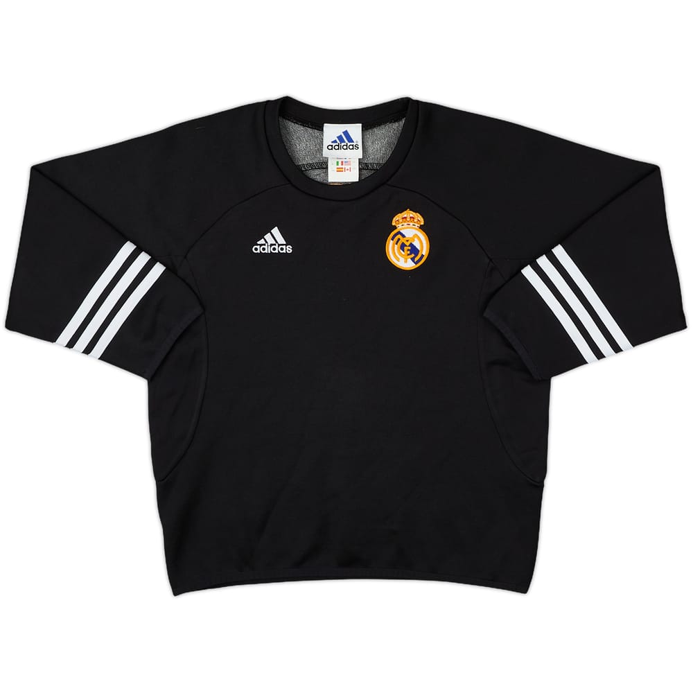 2001-02 Real Madrid adidas Sweat Top - 8/10 - (S.Boys)