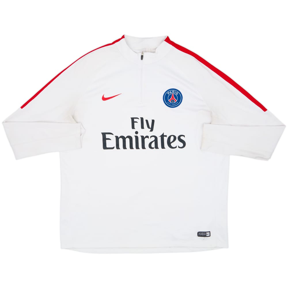 2016-17 Paris Saint-Germain Nike 1/4 Zip Training Top - 7/10 - (XL)