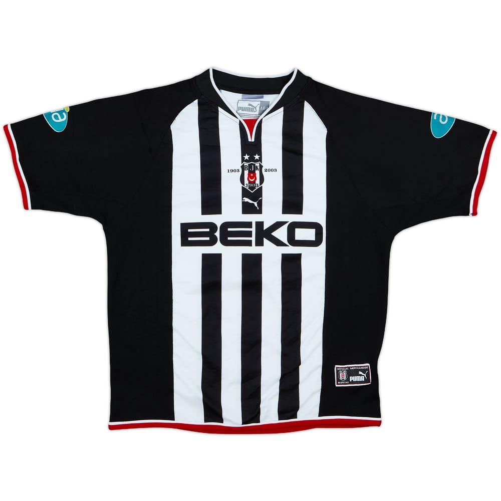 2002-03 Besiktas Away Shirt - 4/10 - (L.Boys)