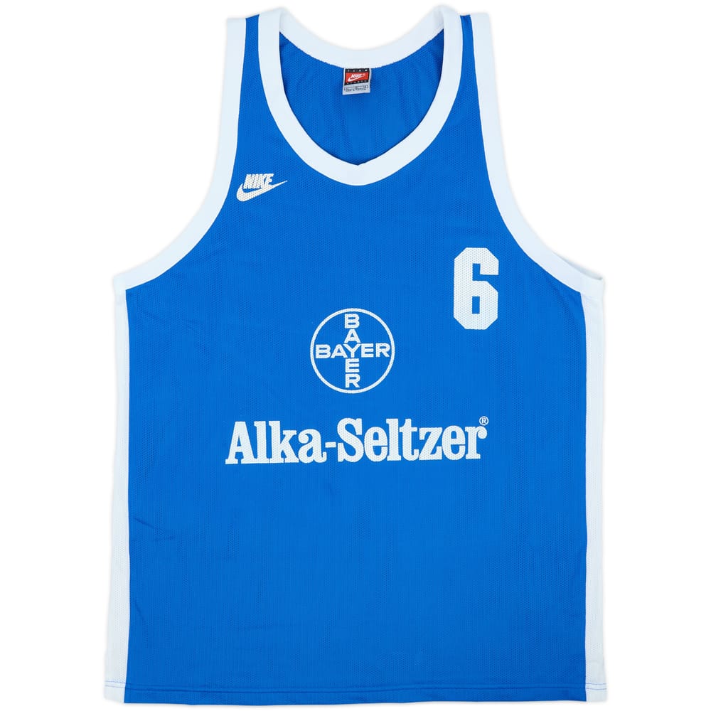 1996-97 Bayer Leverkusen Nike Basketball Jersey #6 - 9/10 - (XL)