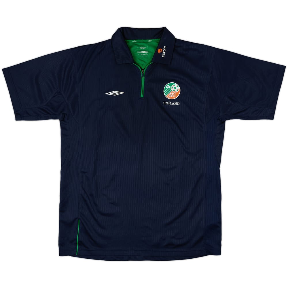 2002 Ireland Umbro 1/4 Zip Polo Shirt - 8/10 - (L)