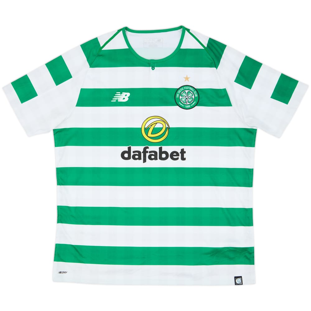 2018-19 Celtic Home Shirt - 8/10 - (XL)