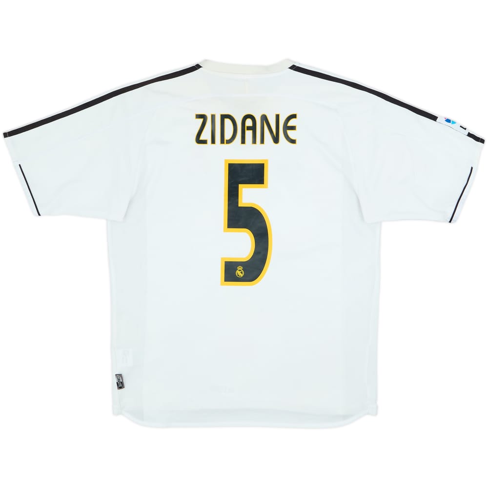 2003-04 Real Madrid Home Shirt Zidane #5 - 6/10 - (M)