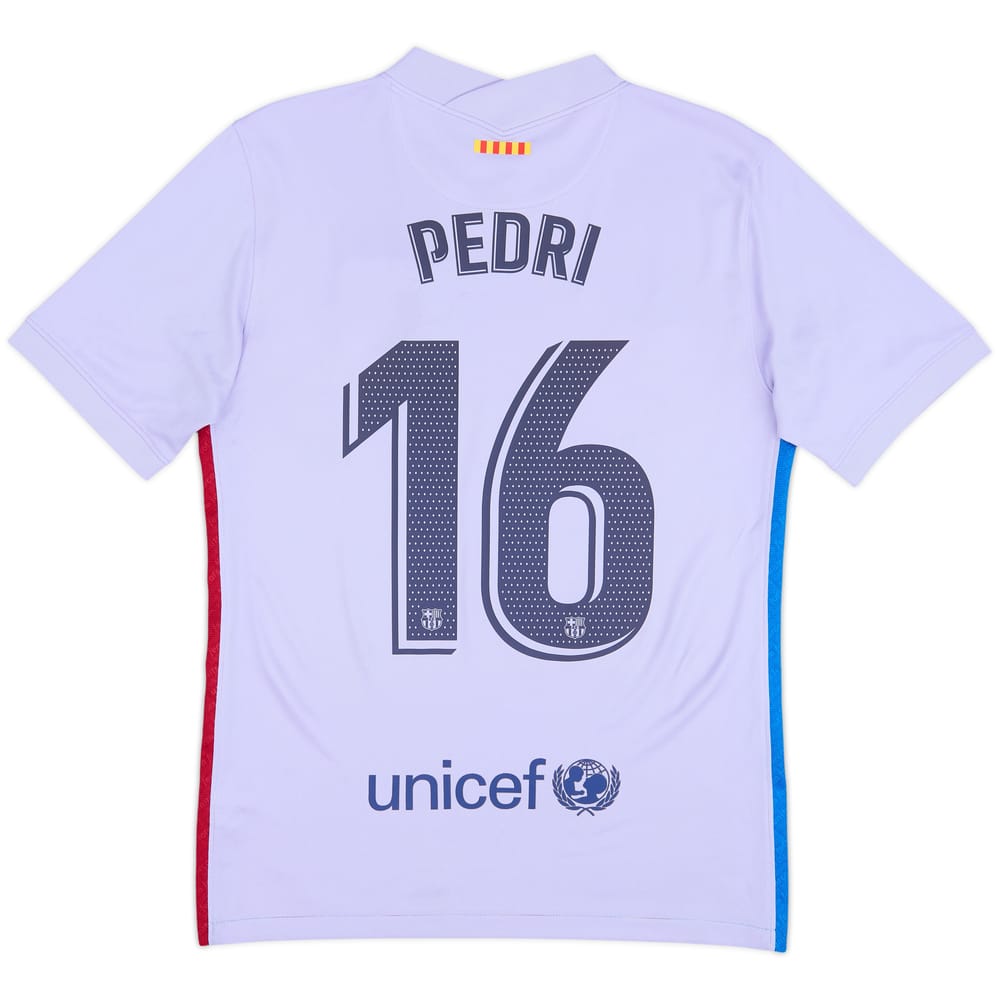 Camiseta de visitante del Barcelona 2021-22 Pedri #16 - 6/10 - (S)