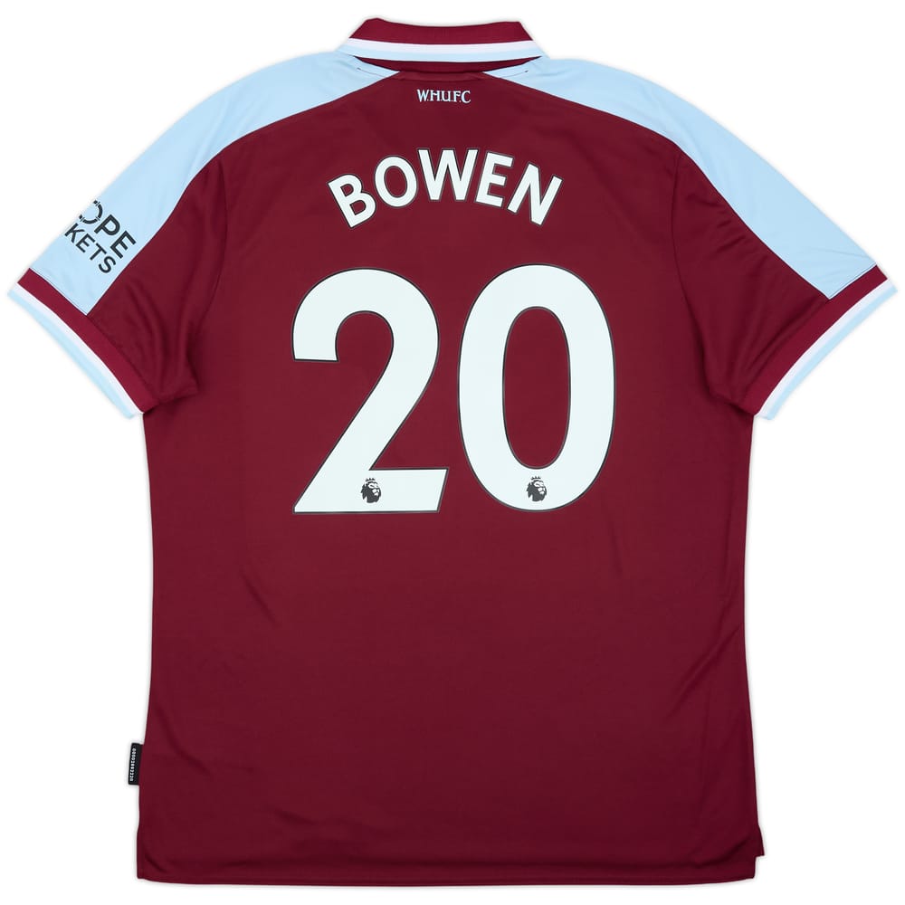 Camiseta de local del West Ham 2021-22 Bowen #20 (XL)