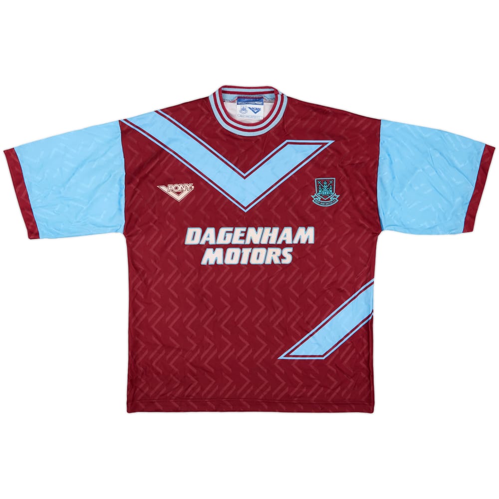 1993-95 West Ham Home Shirt - 8/10 - (XXL)