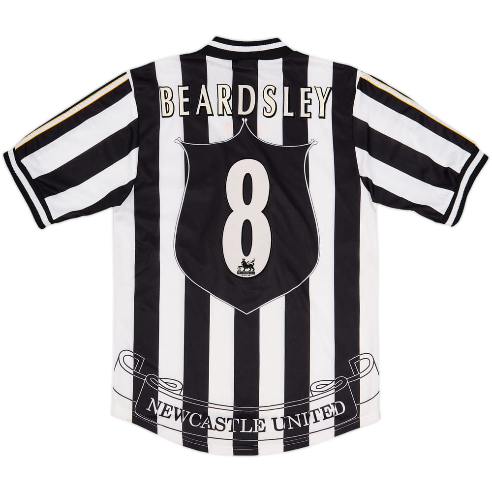 1997-99 Newcastle Home Shirt Beardsley #8 - 7/10 - (S)
