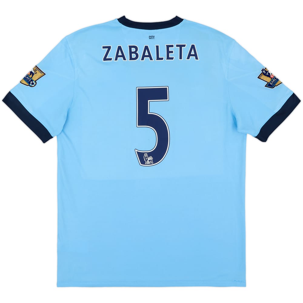 2014-15 Manchester City Home Shirt Zabaleta #5 - 8/10 - (XL)