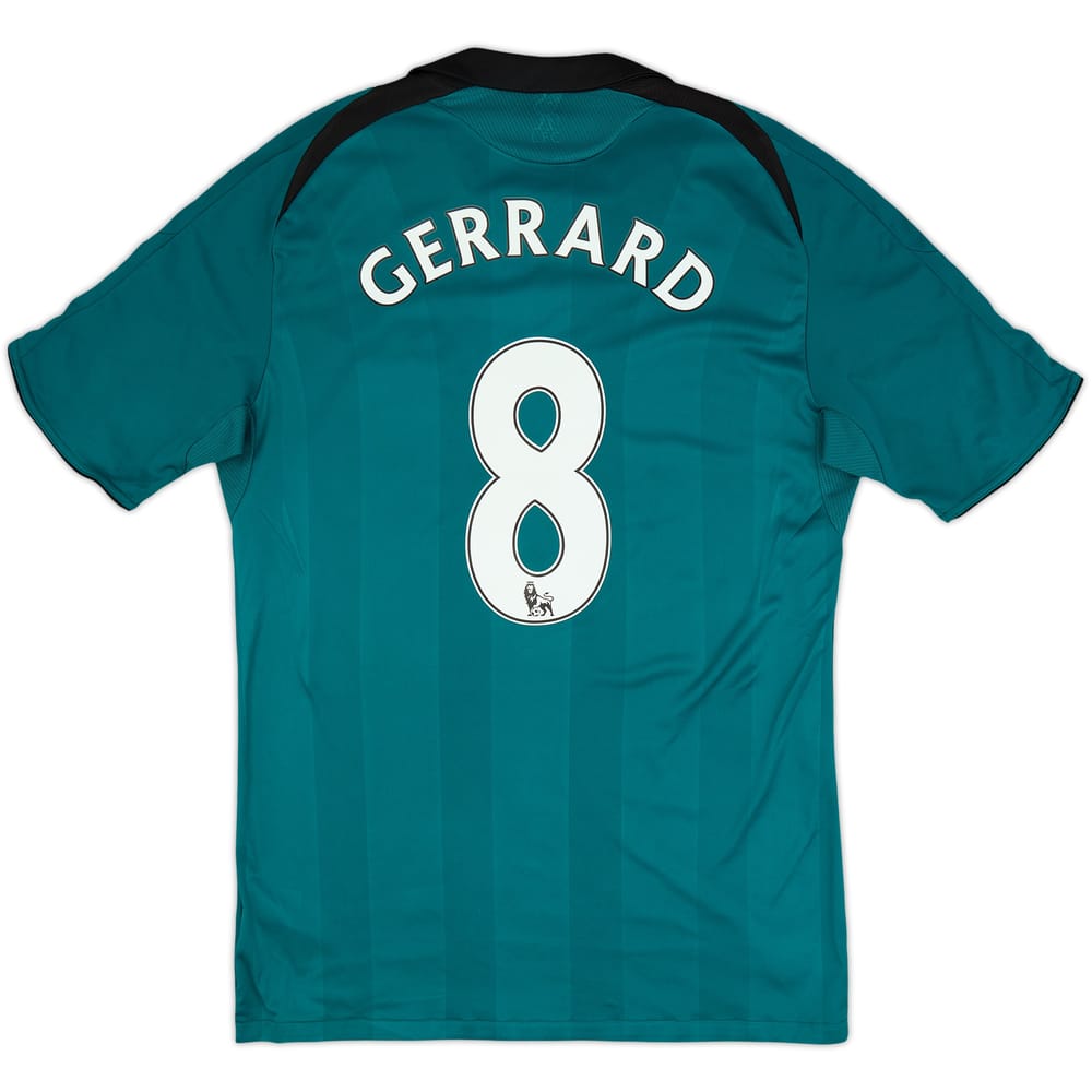 2008-09 Liverpool Third Shirt Gerrard #8 - 6/10 - (L)