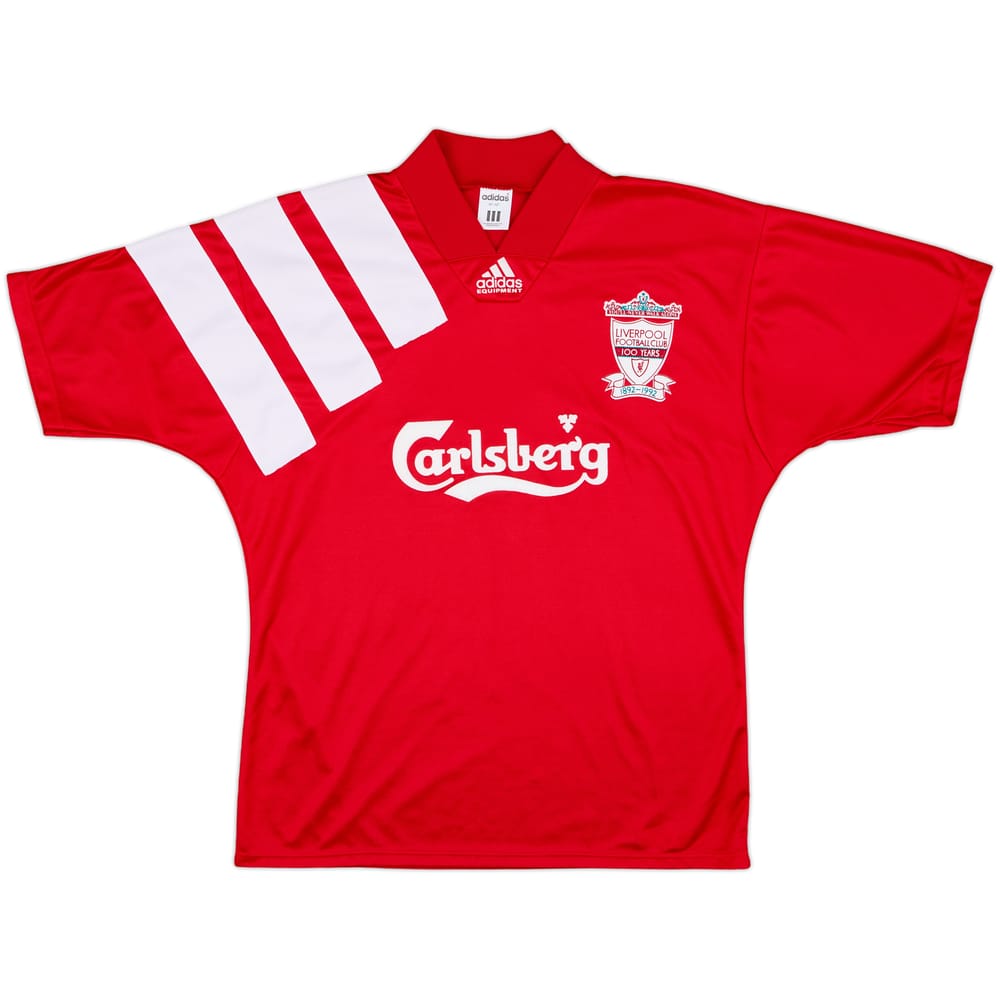 1992-93 Liverpool Centenary Home Shirt - 9/10 - (M/L)