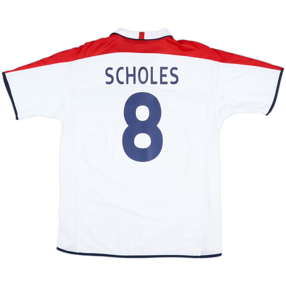 Camiseta de local de Inglaterra 2003-05 Scholes #8 - 8/10 - (XL)