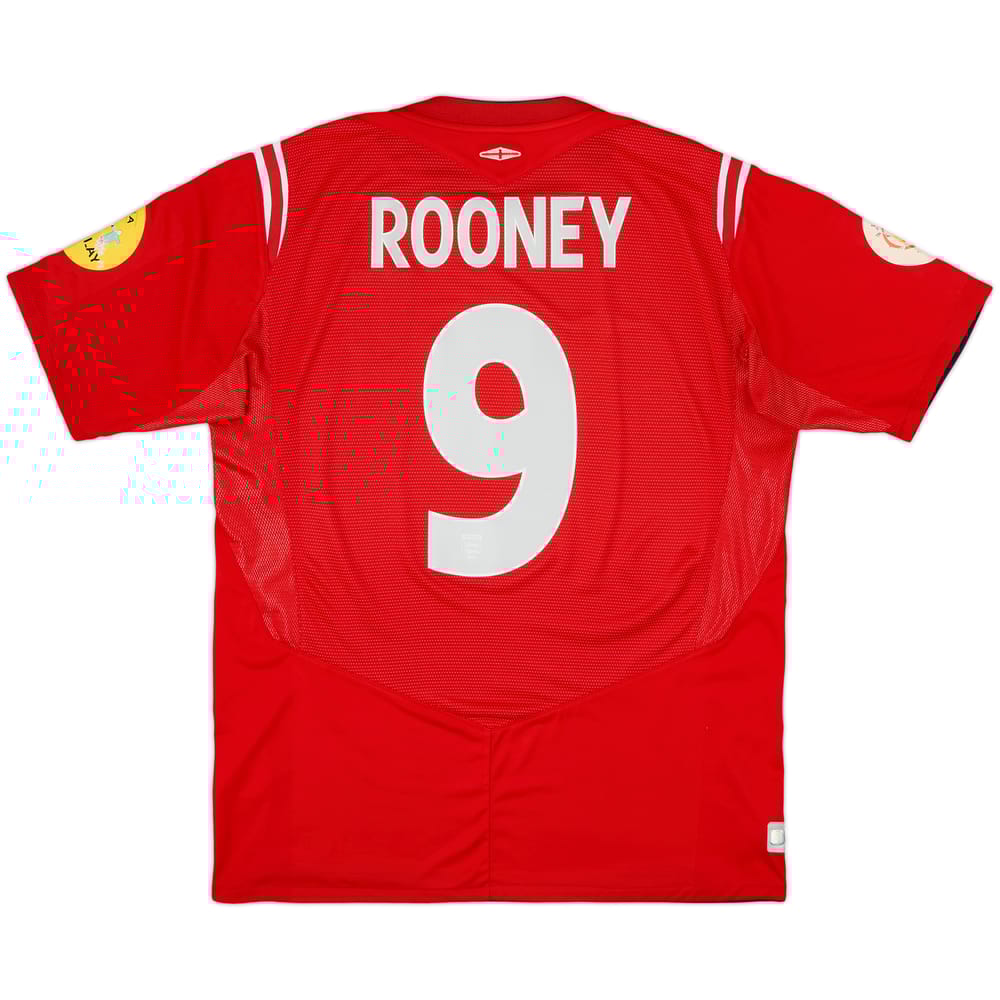 2004-06 England 'vs Croatia' Away Shirt Rooney #9 - 5/10 - (L)