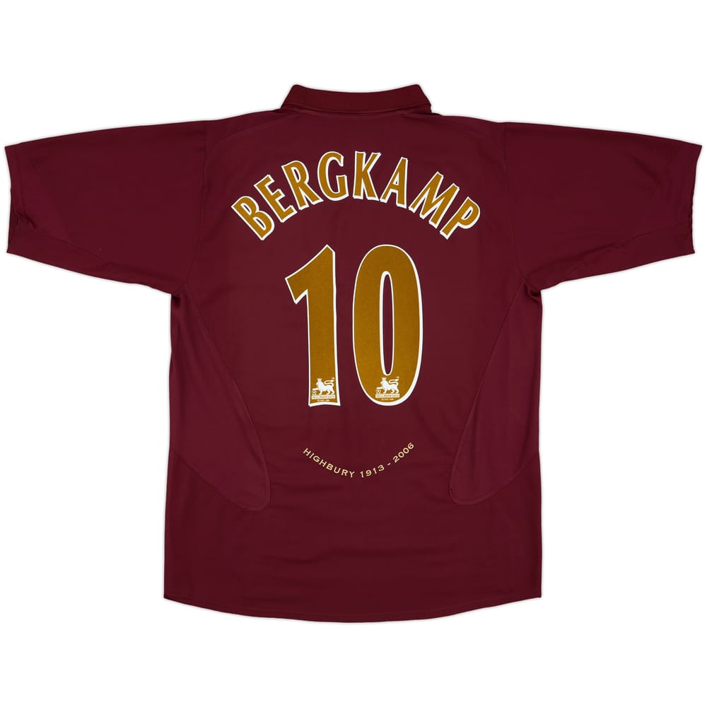 2005-06 Arsenal Home Shirt Bergkamp #10 - 10/10 - (XL)