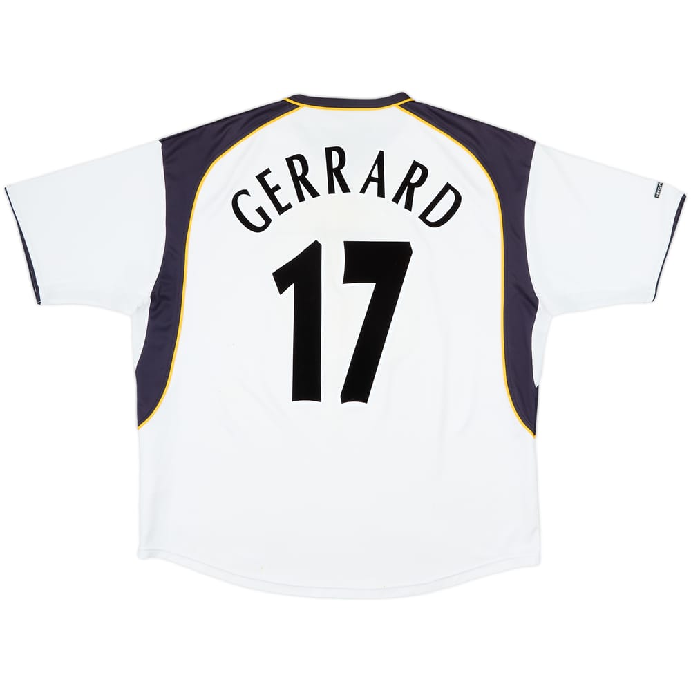 2001-03 Liverpool Away Shirt Gerrard #17 - 5/10 - (XXL)