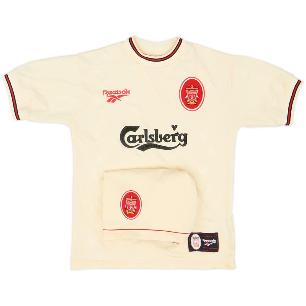 1996-97 Liverpool Away Shirt & Shorts - 8/10 - (L.Boys)