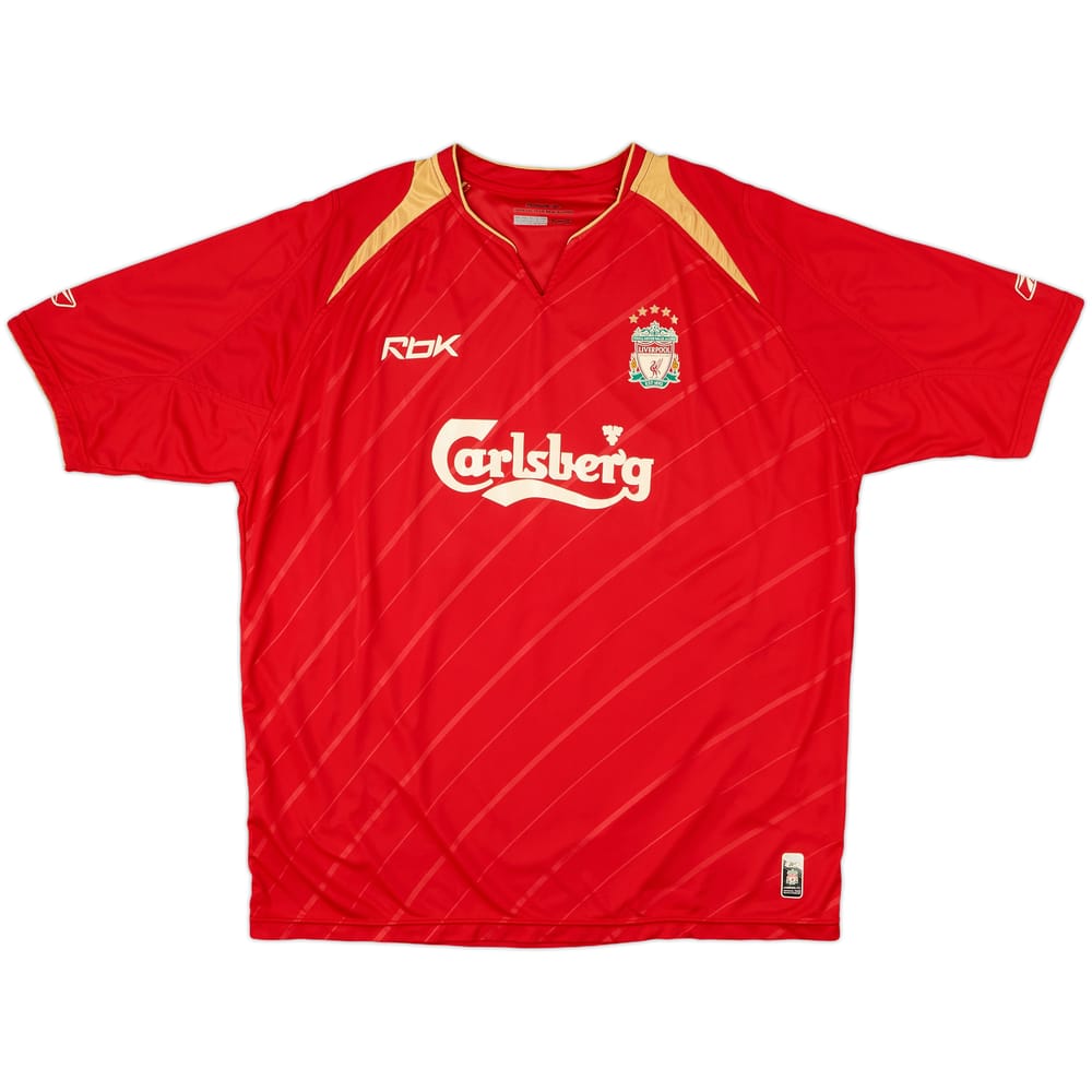 2005-06 Liverpool CL Home Shirt - 6/10 - (XL)