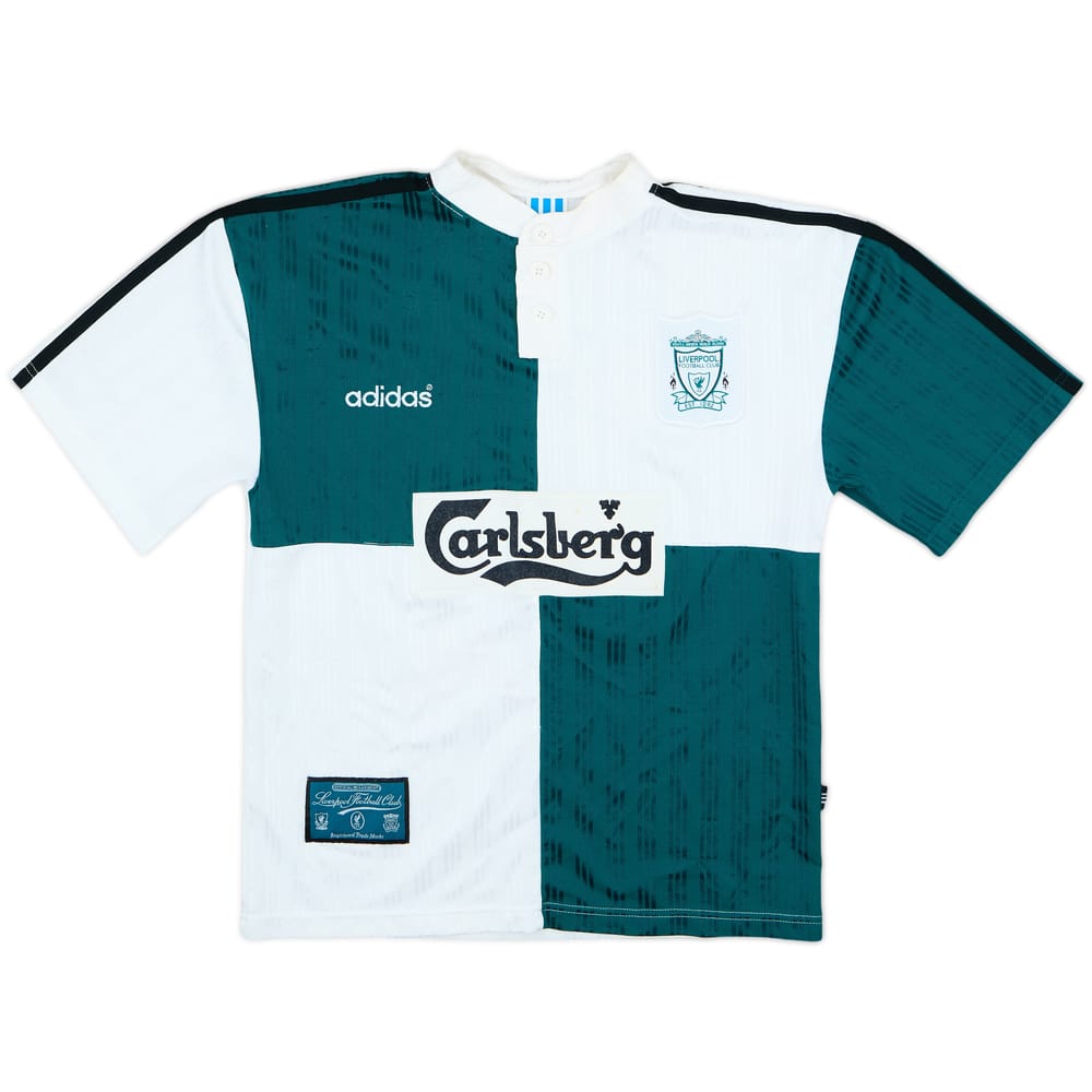 1995-96 Liverpool Away Shirt - 8/10 - (S.Boys)
