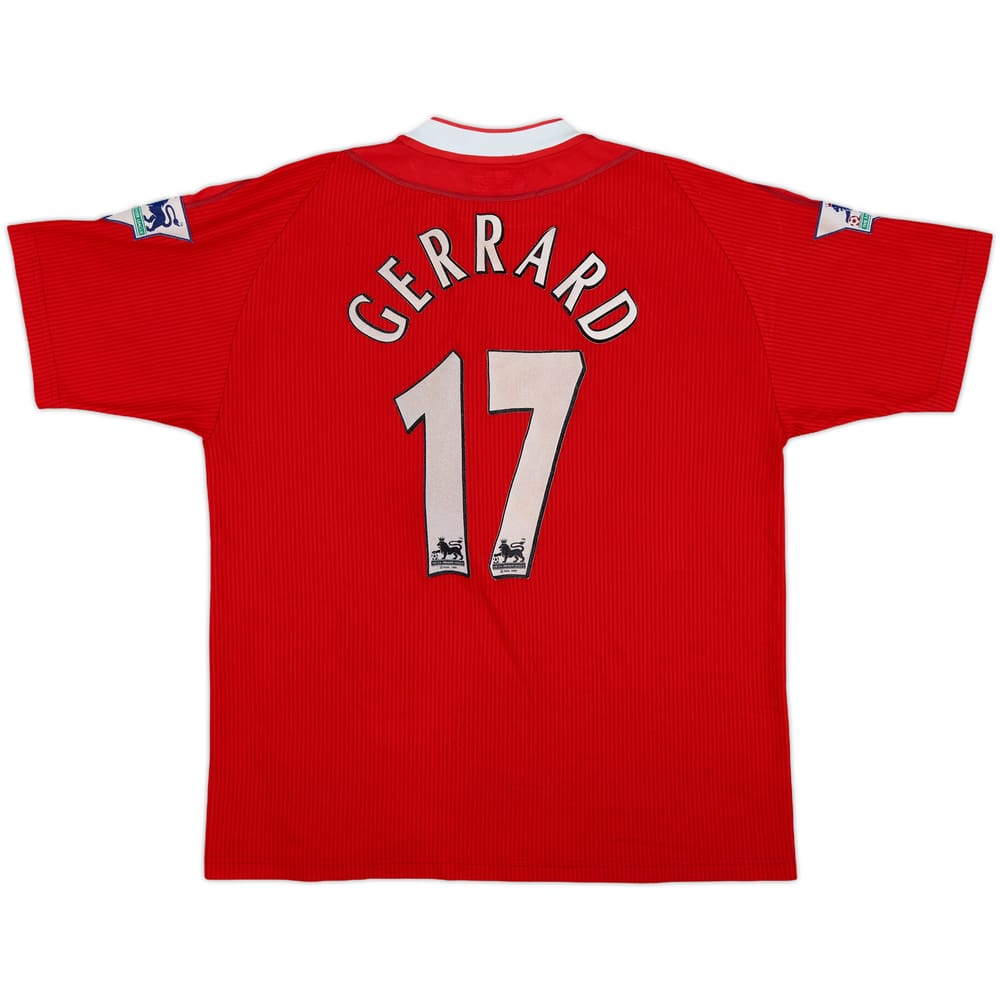 2002-04 Liverpool Home Shirt Gerrard #17 - 6/10 - (L)