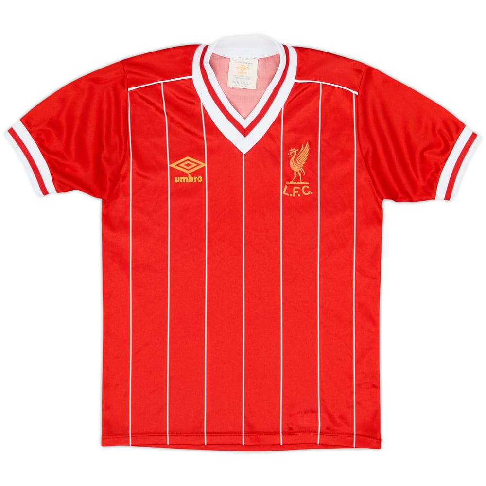 1982-85 Liverpool Home Shirt - 8/10 - (L.Boys)