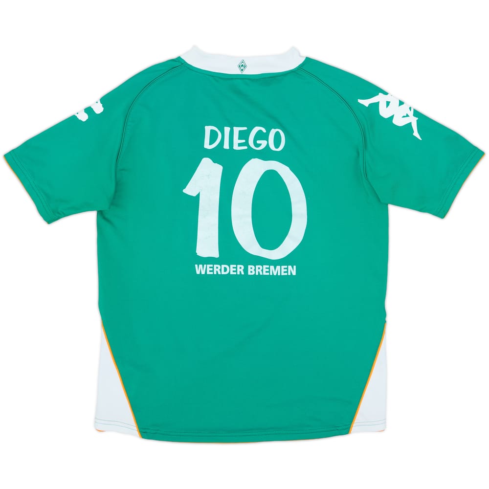 2007-08 Werder Bremen Home Shirt Diego #10 - 6/10 - (XL.Boys)