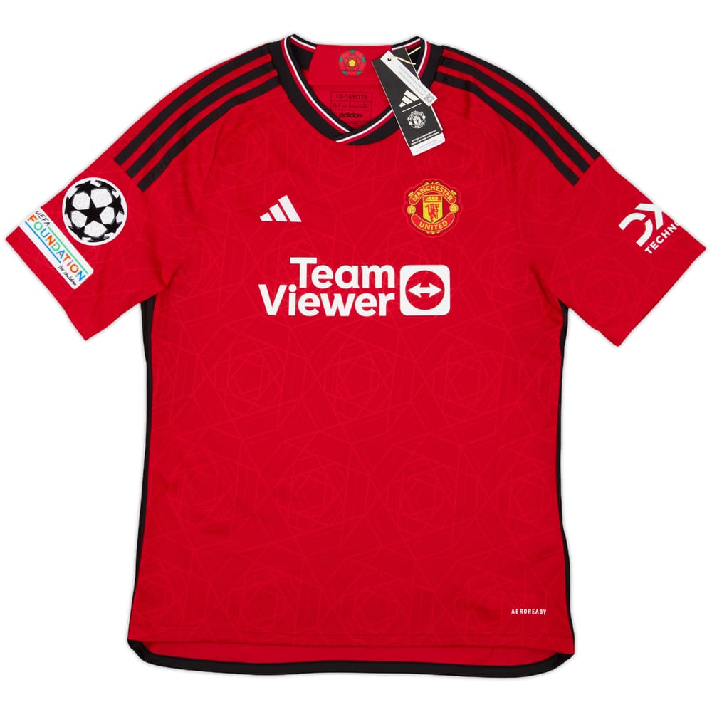 2023-24 Manchester United Home Shirt #3 (XL.Boys)