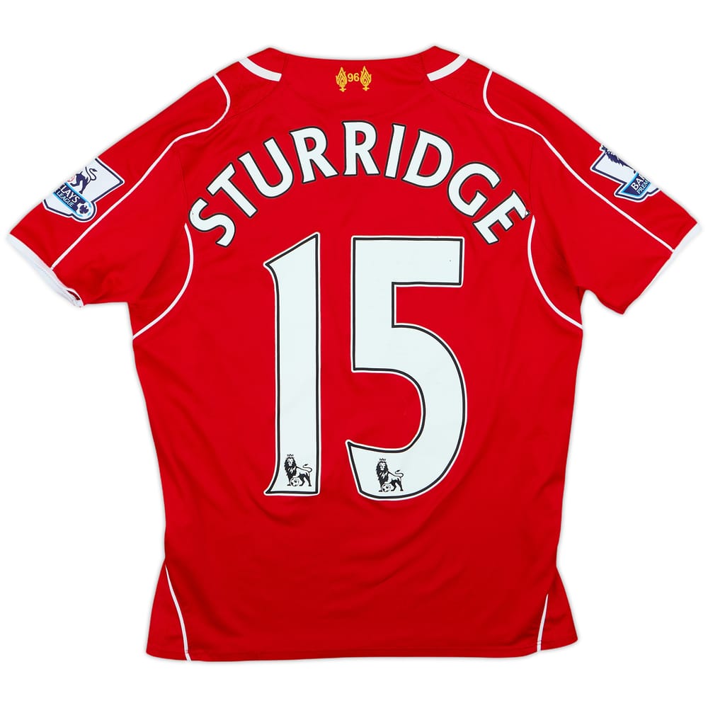 2014-15 Liverpool Home Shirt Sturridge #15 - 5/10 - (M.Boys)