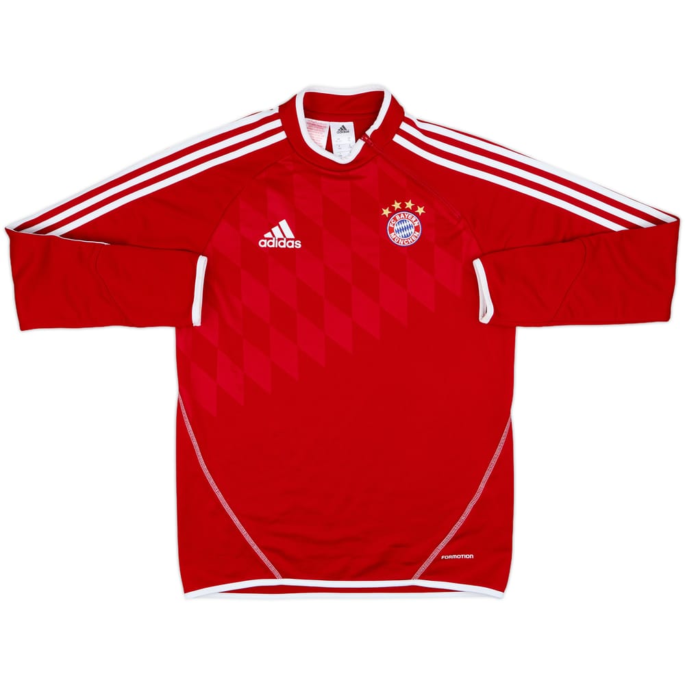 2013-14 Bayern Munich adidas 1/4 Zip Drill Top - 8/10 - (XL.Boys)