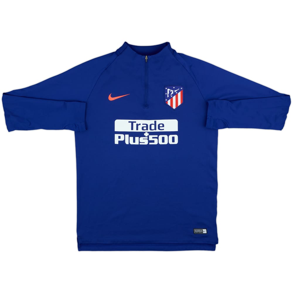 2018-19 Atletico Madrid Nike 1/4 Zip Training Top - 8/10 - (M)