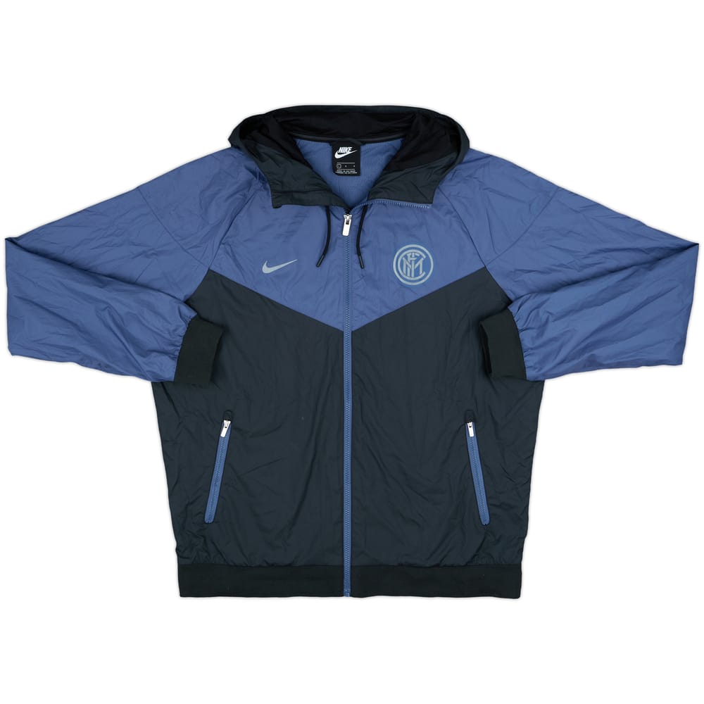 2018-19 Inter Milan Nike Hooded Track Jacket - 8/10 - (L)