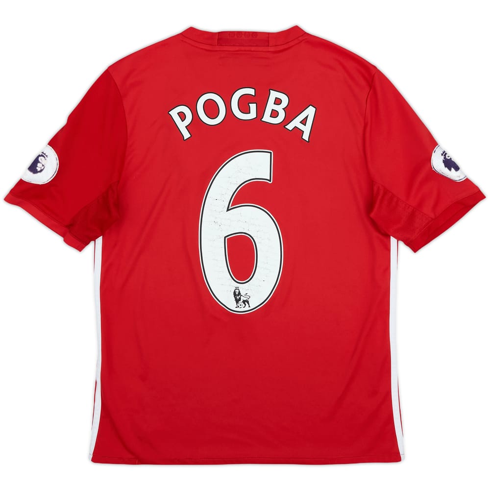 2016-17 Manchester United Home Shirt Pogba #6 - 6/10 - (XL.Boys)