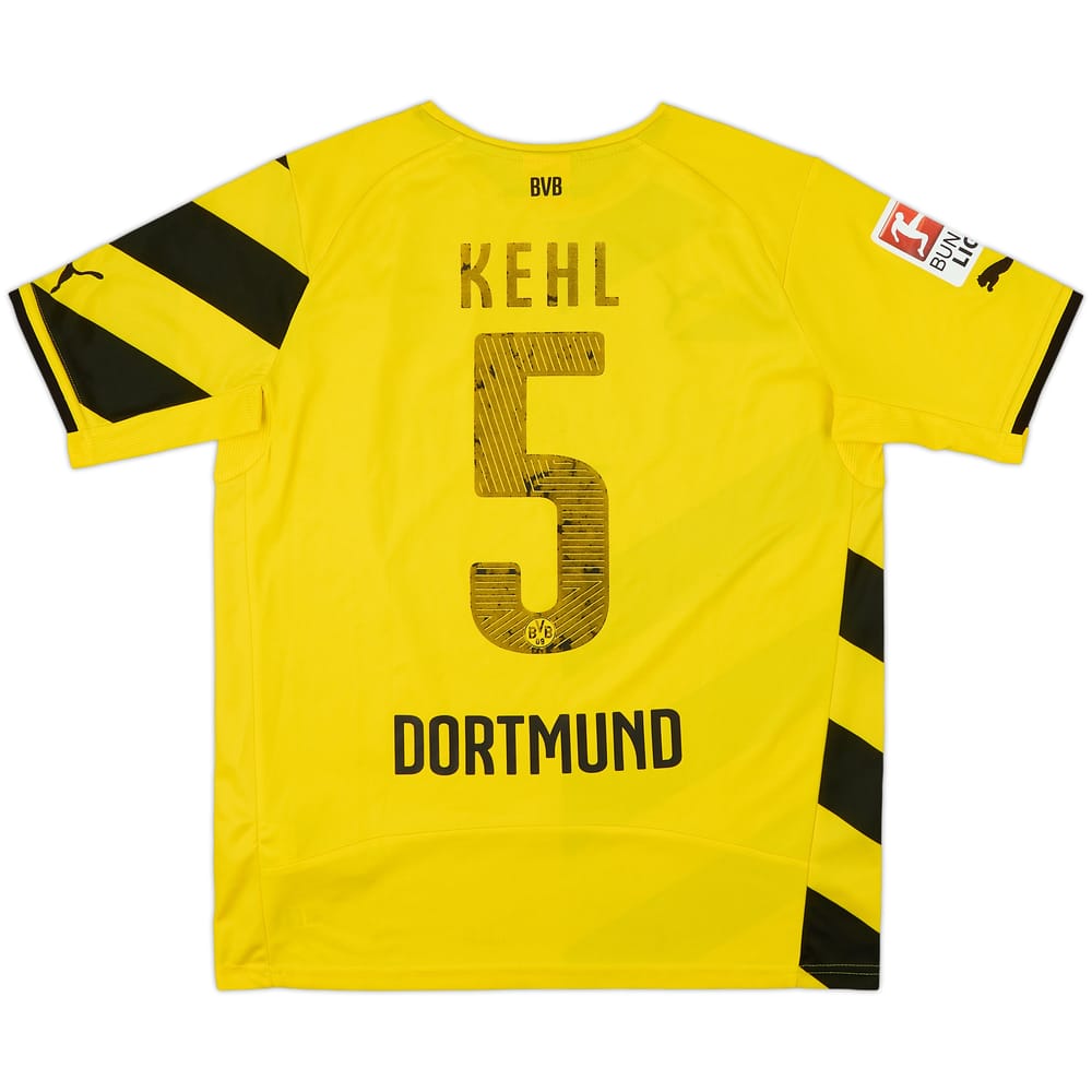 2014-15 Borussia Dortmund Home Shirt Kehl #5 - 4/10 - (XL.Boys)