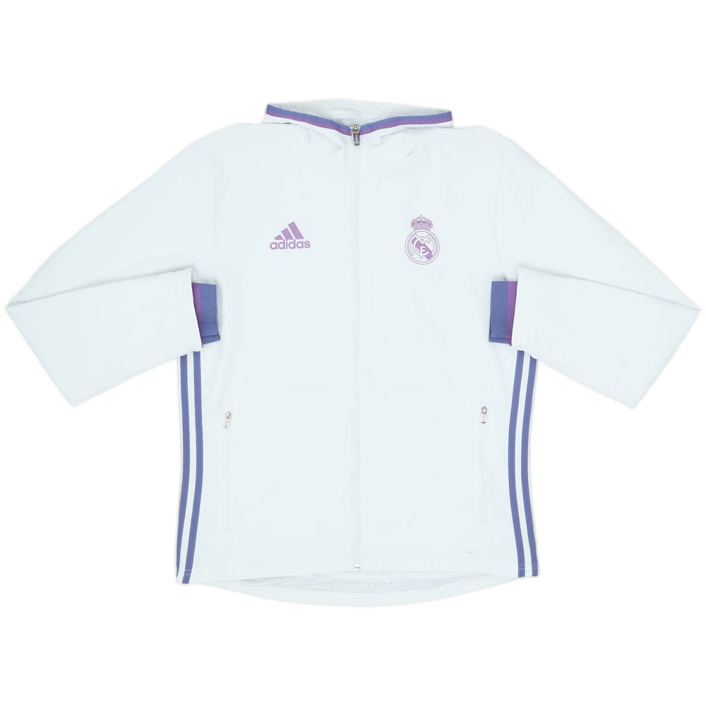 2016-17 Real Madrid adidas Hooded Track Jacket - 6/10 - (M)