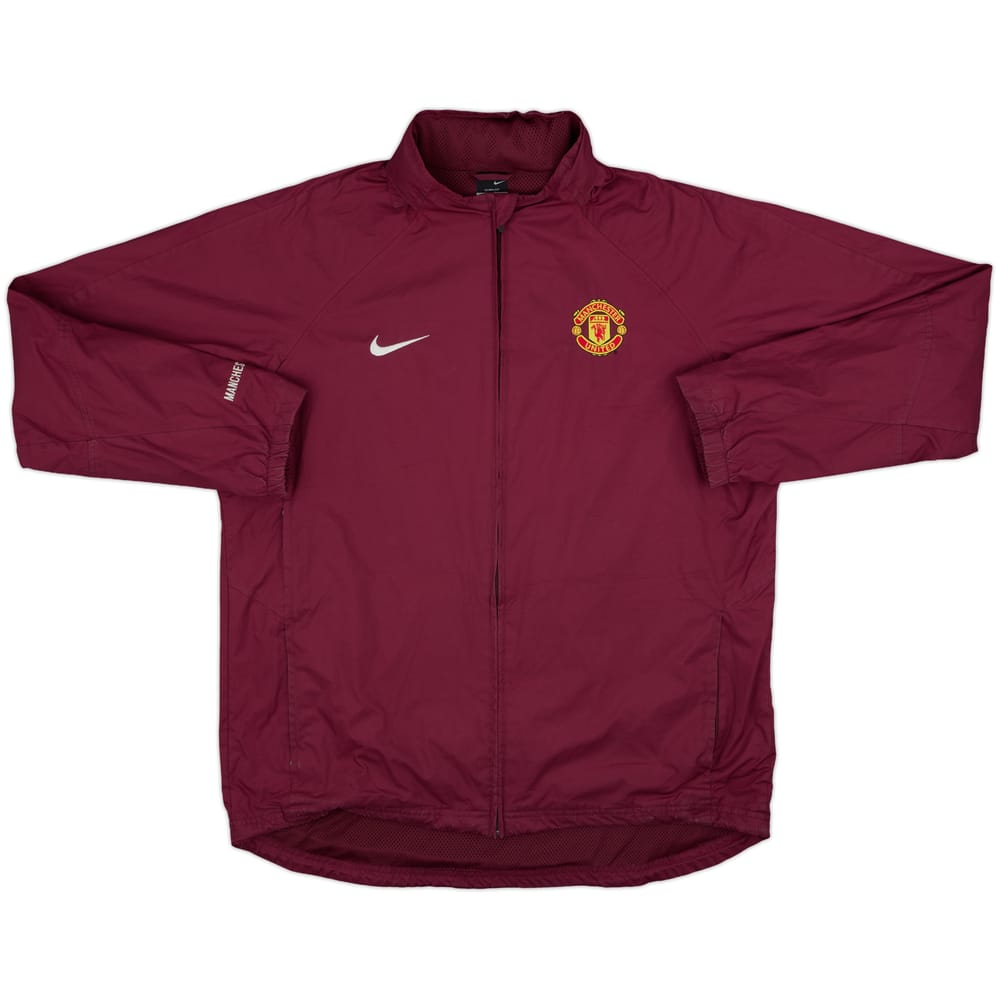 2004-05 Manchester United Nike Hooded Rain Jacket - 8/10 - (L)