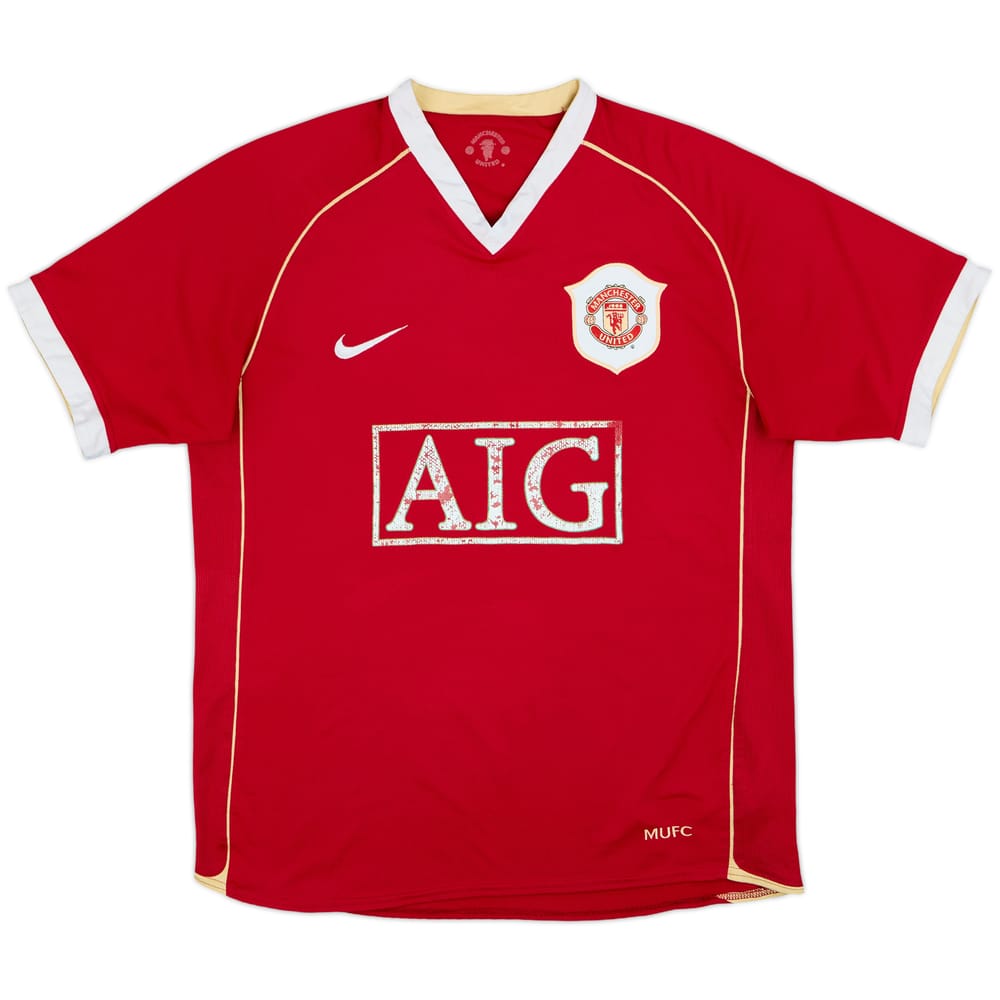 2006-07 Manchester United Home Shirt - 4/10 - (M)
