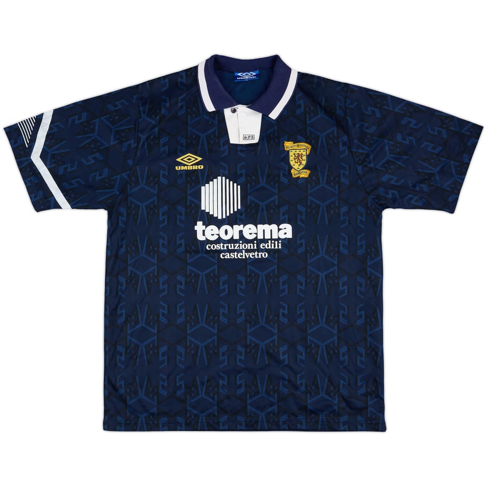 1991-94 Scotland Home Shirt #8 - 8/10 - (L)